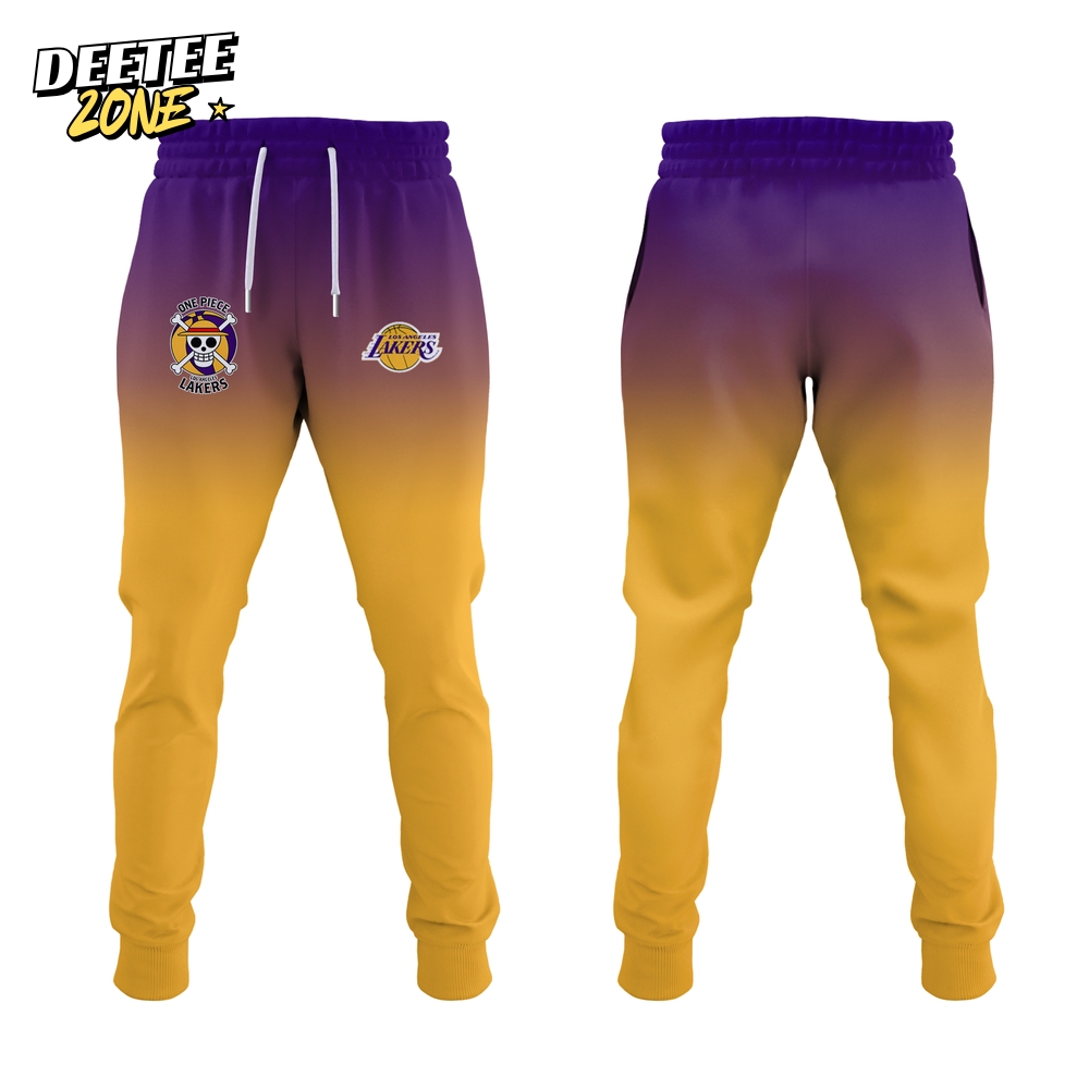 NBA Los Angeles Lakers Roronoa Zoro One Piece Hoodie Set Custom NBA Los Angeles Lakers Roronoa Zoro One Piece Hoodie Set Custom