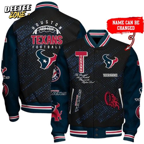 Nfl Houston Texans Baseball Jacket Button Down
