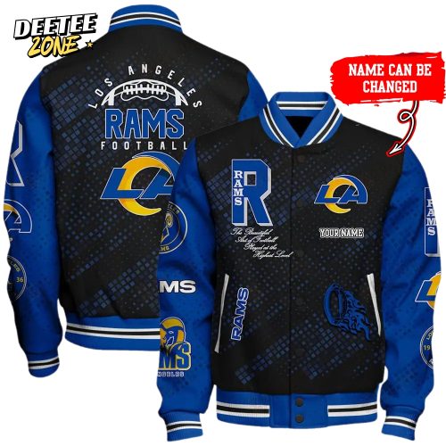 Nfl Los Angeles Rams Baseball Jacket Button Down