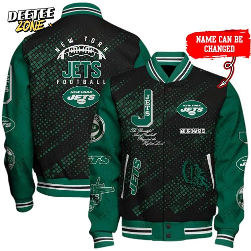 Nfl New York Jets Baseball Jacket Button Down