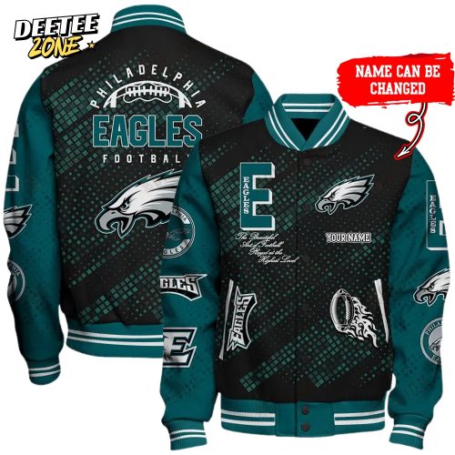 Nfl Philadelphia Eagles Baseball Jacket Button Down