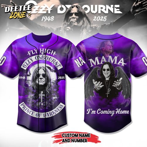 Ozzy Osbourne Prince of Darkness Custom Baseball Jersey