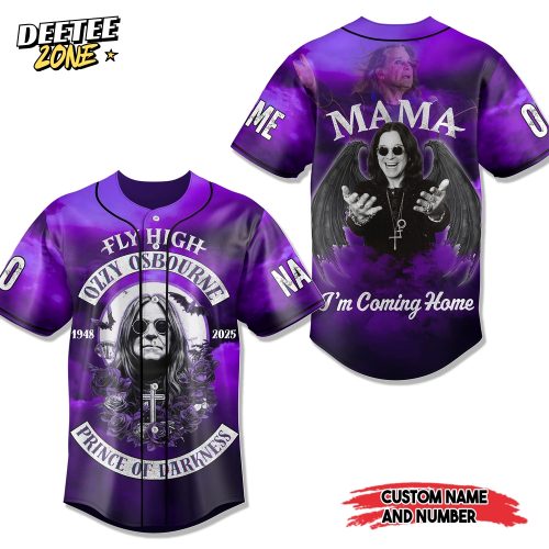 Ozzy Osbourne Prince of Darkness Custom Baseball Jersey