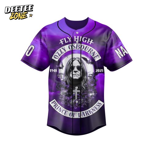 Ozzy Osbourne Prince of Darkness Custom Baseball Jersey