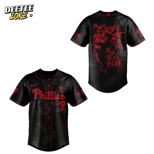 Philadelphia Phillies MLB x Long Live The Black Parade Baseball Jersey