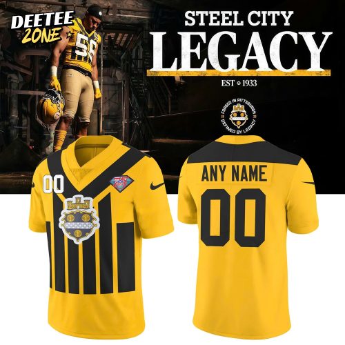 Pittsburgh Steelers 1994 Gold Throwback “Steel City Legacy” Custom Football Jersey