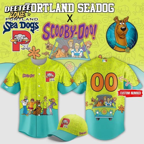 Portland Sea Dogs Scooby Doo Day Baseball Jersey 2025