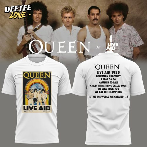 Queen Live Aid Special White Tee