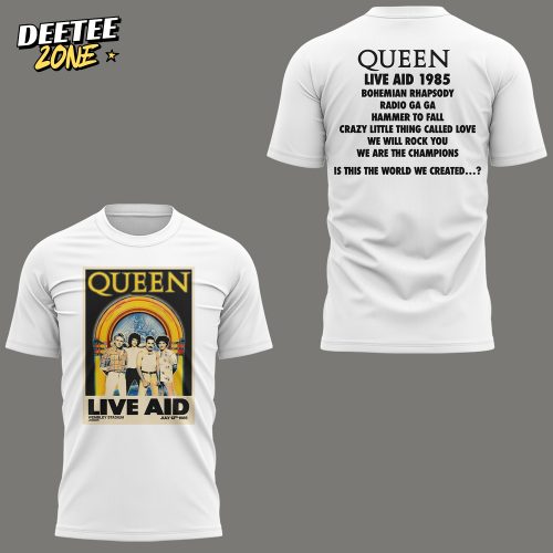 Queen Live Aid Special White Tee