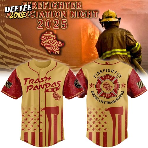 Rocket City Trash Pandas x Firefighter Appreciation 2025 Baseball Jersey