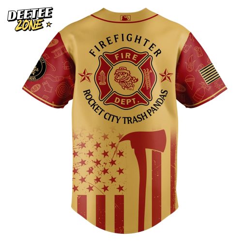 Rocket City Trash Pandas x Firefighter Appreciation 2025 Baseball Jersey