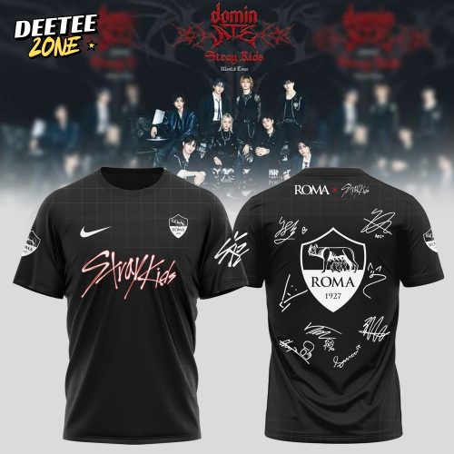 Roma x Stray Kids DominATE World Tour 2025 Shirt – Black