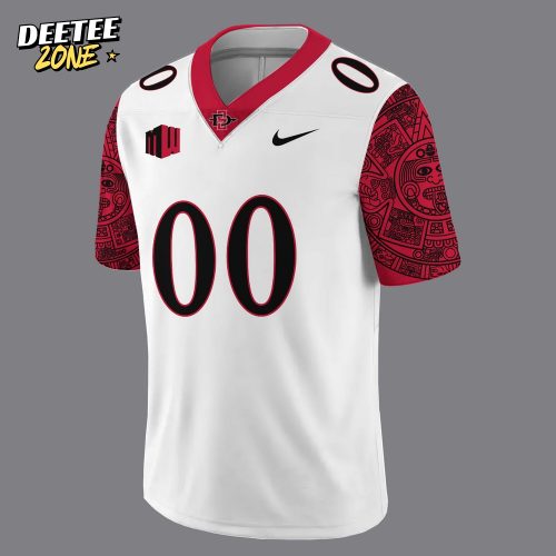 San Diego State Special New Custom Football Jersey – White