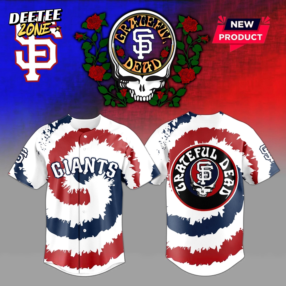 San Francisco Giants x Grateful Dead Personalized Baseball Jersey Outfit 3D Baseball Jersey San Francisco Giants x Grateful Dead Personalized Baseball Jersey Outfit 3D Baseball Jersey