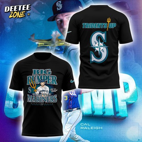Seattle Mariners x Cal Raleigh Champ “TRIDENTS UP” Special Tee