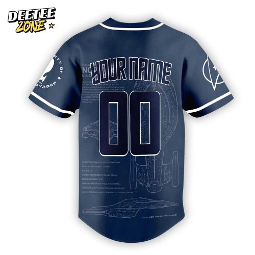 Star Trek Property Of U.S.S. Voyager Customized Baseball Jersey