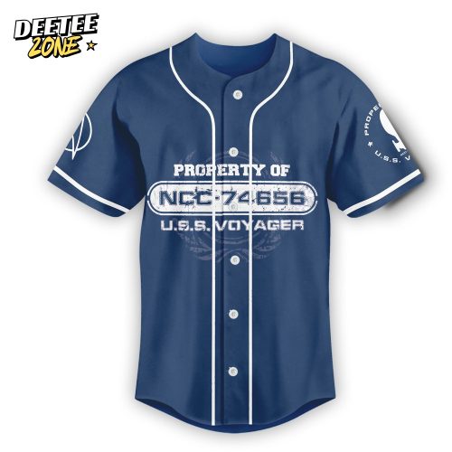 Star Trek Property Of U.S.S. Voyager Customized Baseball Jersey