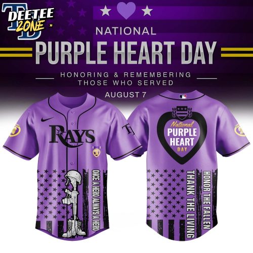 Tampa Bay Rays MLB National Purple Heart Day Jersey 2025