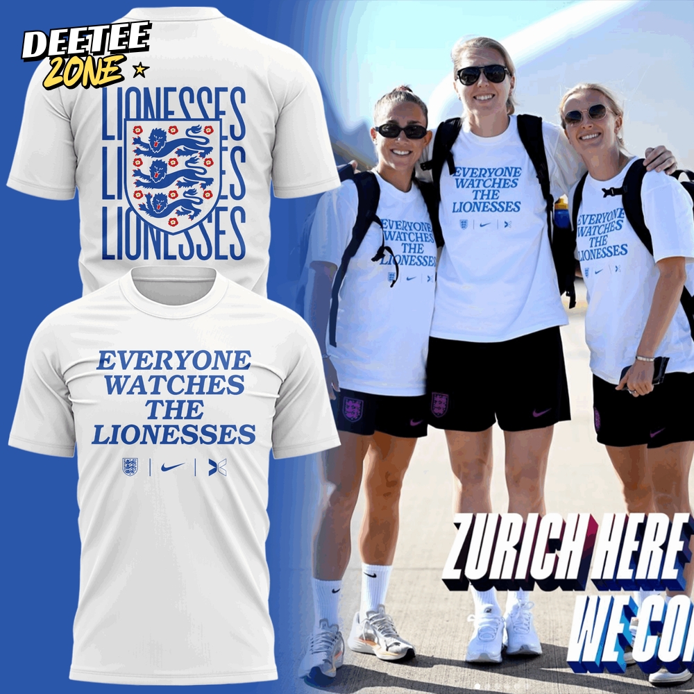 The Lionesses "Everyone Watches" Special White Tee The Lionesses "Everyone Watches" Special White Tee
