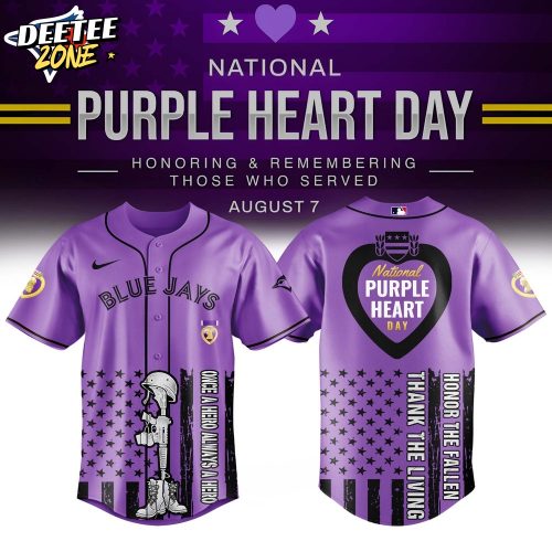 Toronto Blue Jays MLB National Purple Heart Day Jersey 2025