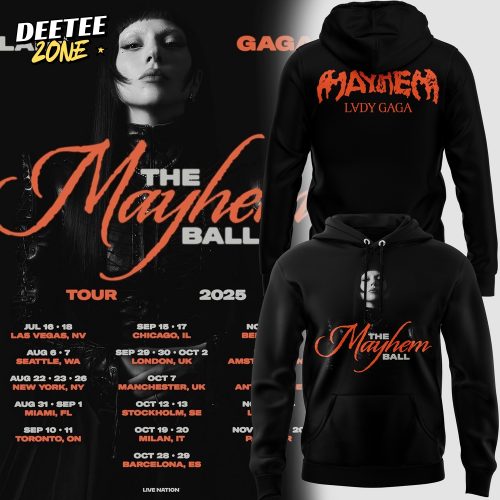 Vegas Golden Knights x Lady Gaga The Mayhem Ball Tour 2025 Special Hoodie