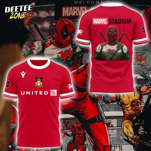 Wrexham AFC x Deadpool Marvel Stadium Limited Edition Shirt