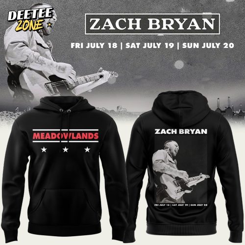 Zach Bryan Meadowlands Limited Edition 2025 Hoodie – Black