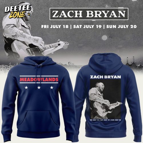 Zach Bryan Meadowlands Limited Edition 2025 Hoodie – Blue