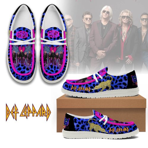 Def Leppard New 2025 Hey Dudes Shoes