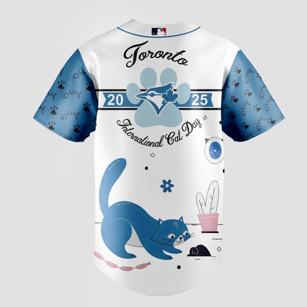 Toronto Blue Jays x International Cat Day 2025 Limited Edition Baseball Jersey