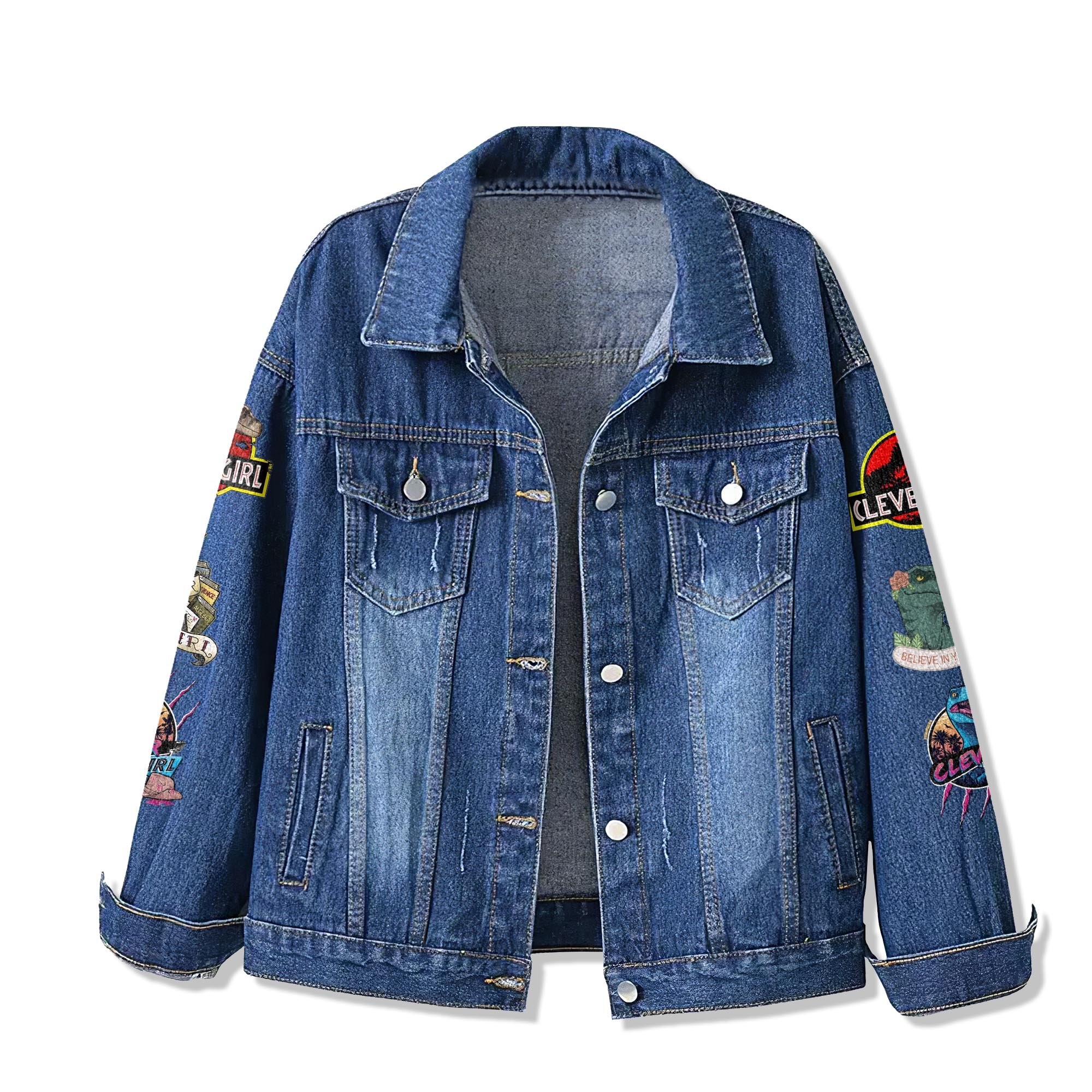 Jurassic World Rebirth 2025 Clever Girl Limited Denim Jacket Jurassic World Rebirth 2025 Clever Girl Limited Denim Jacket