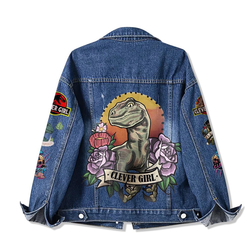 Jurassic World Rebirth 2025 Clever Girl Limited Denim Jacket