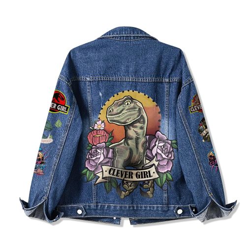 Jurassic World Rebirth 2025 Clever Girl Limited Denim Jacket