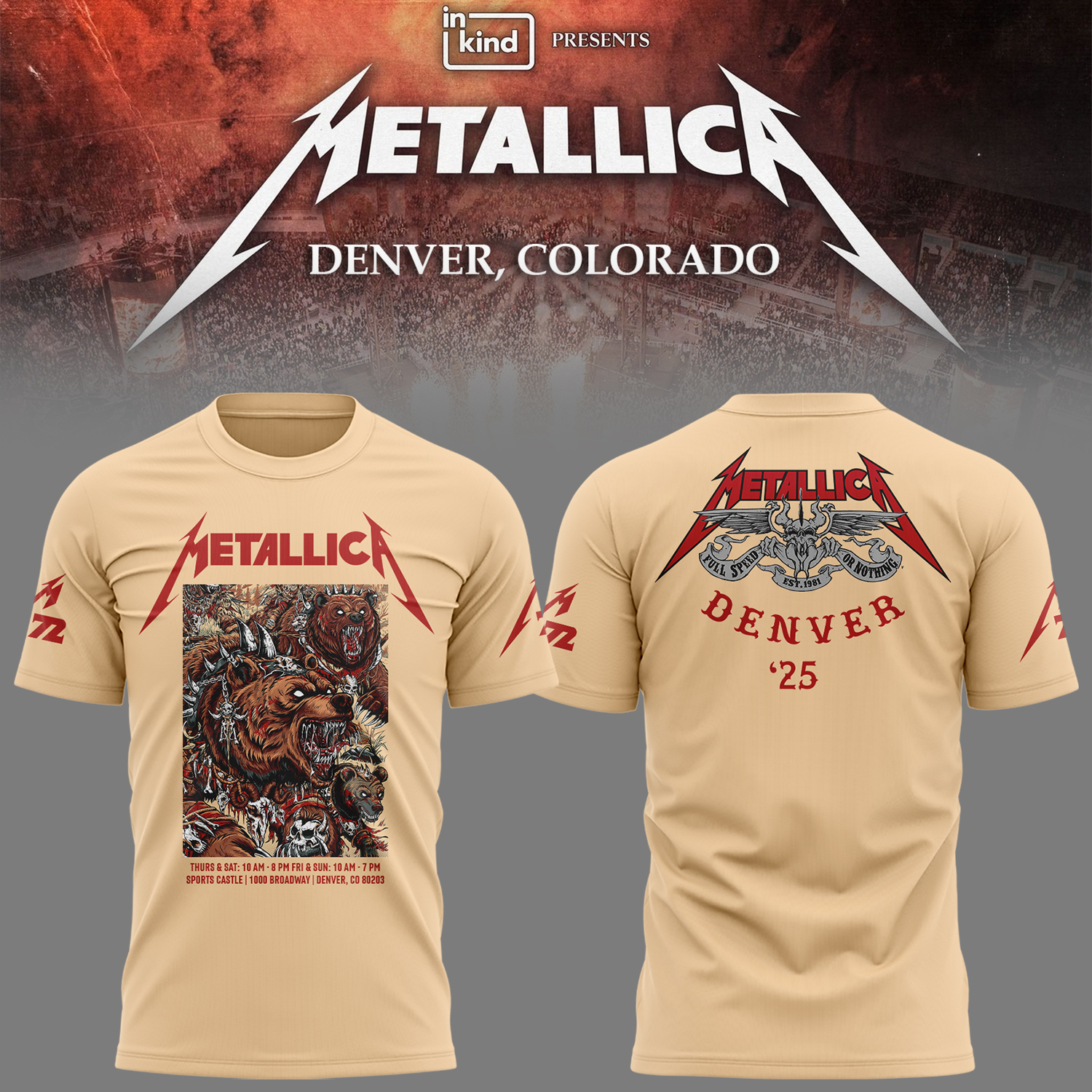 Limited Edition MTLC #M72Denver Concert28 TShirt V2 Limited Edition MTLC #M72Denver Concert28 TShirt V2