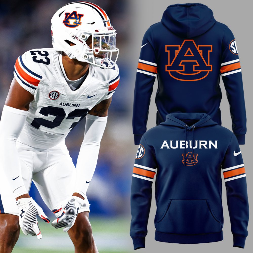 Auburn Tigers Custom Fan Hoodie – Blue