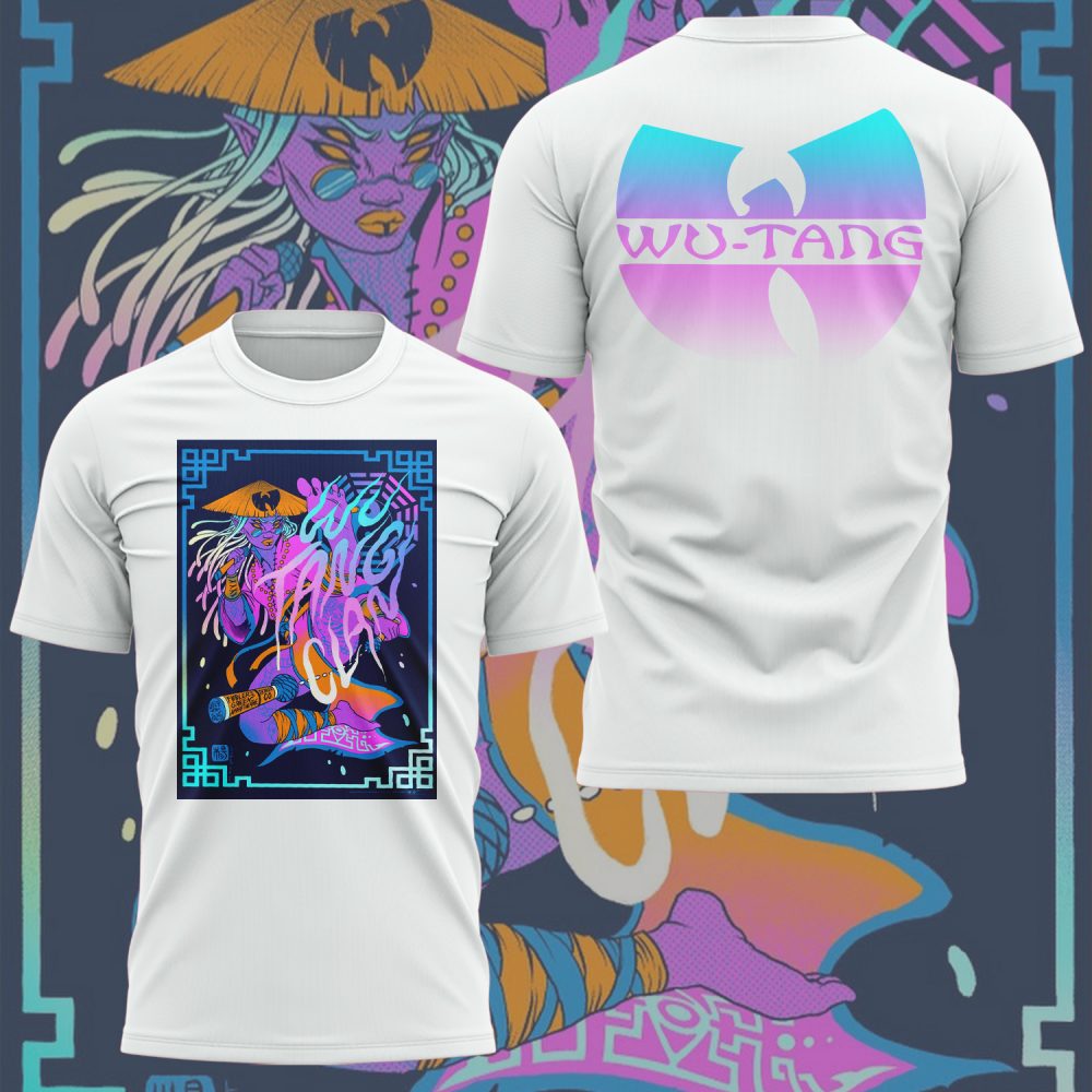 Wu-Tang Clan Concert Poster For Denver 2025 White Shirt