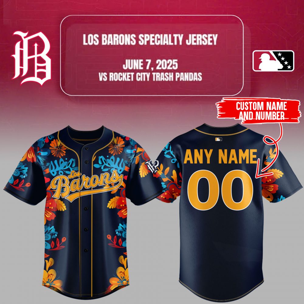 Birmingham Barons MiLB Baseball Jersey