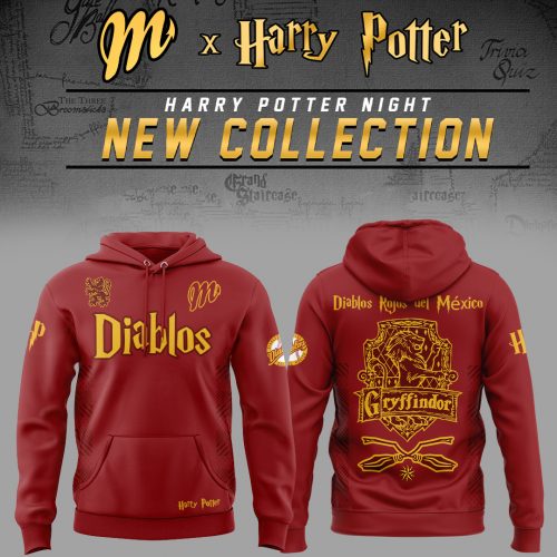 Limited Edition Diablos Rojos del México x Harry Potter Night Gryffindor House Hoodie