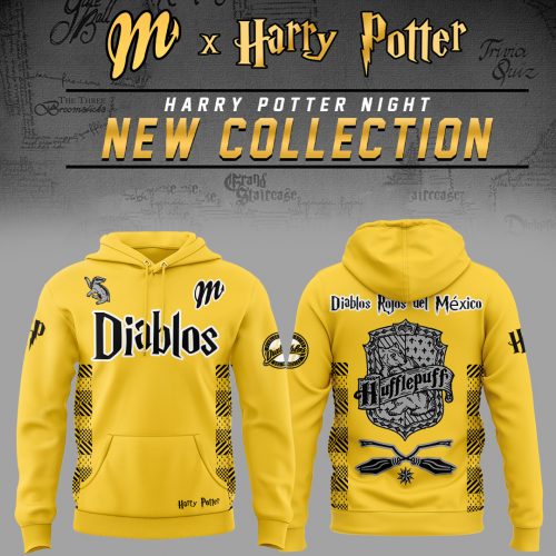 Limited Edition Diablos Rojos del México x Harry Potter Night Hufflepuff House Hoodie