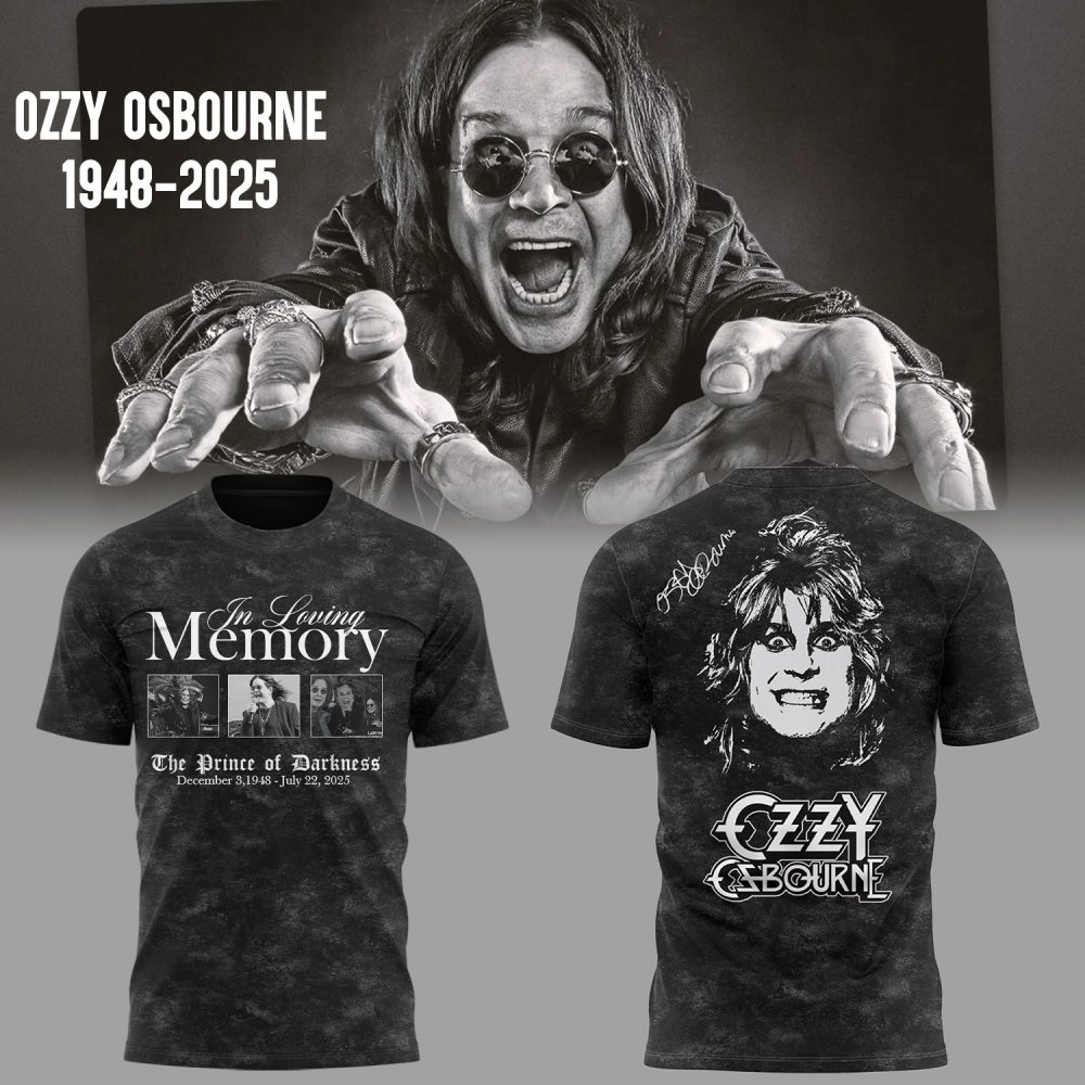 Ozzy Osbourne 1948-2025 “The Prince of Darkness” T-Shirt