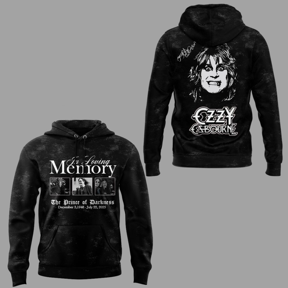 Ozzy Osbourne 1948-2025 “The Prince of Darkness” Hoodie