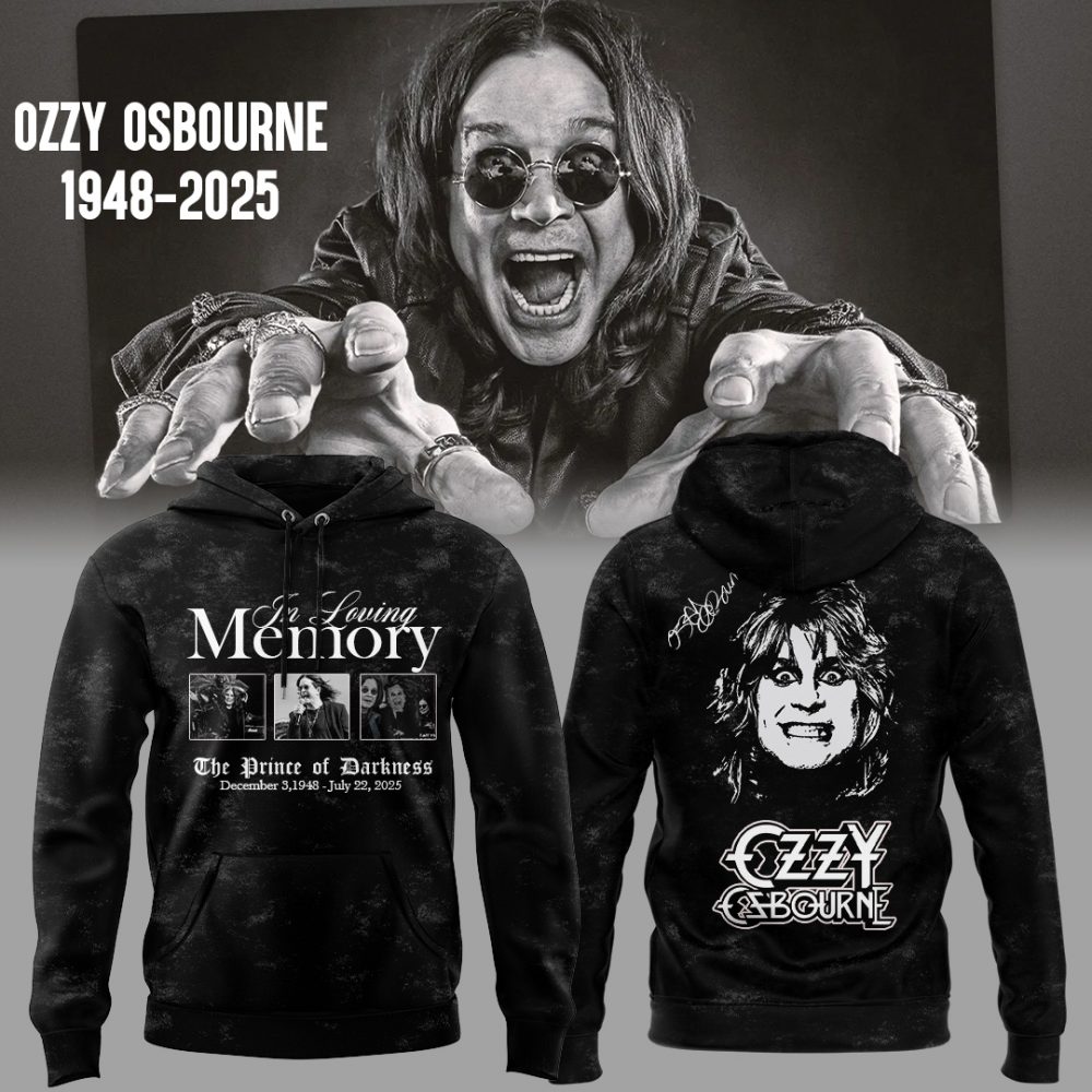 Ozzy Osbourne 1948-2025 “The Prince of Darkness” Hoodie