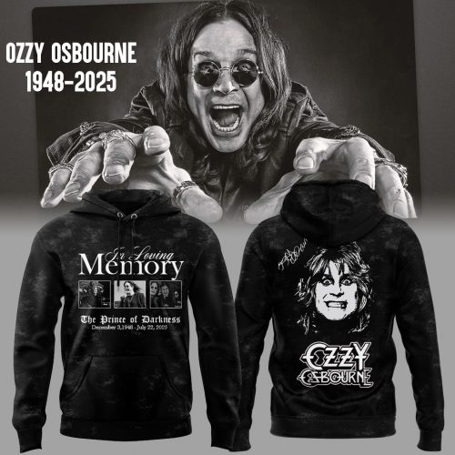 Ozzy Osbourne 1948-2025 “The Prince of Darkness” Hoodie