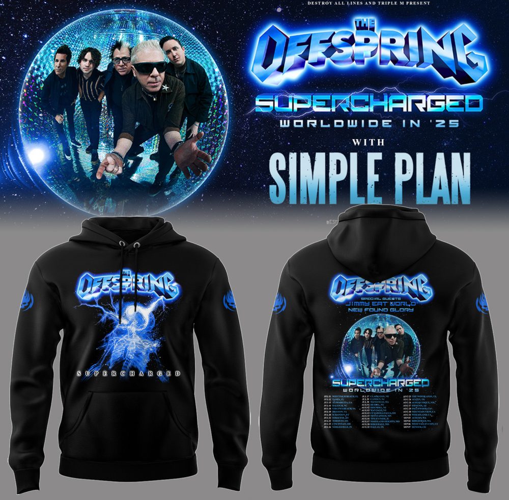 “The Offspring Supercharged Worldwide in ’25” Hoodie – Black