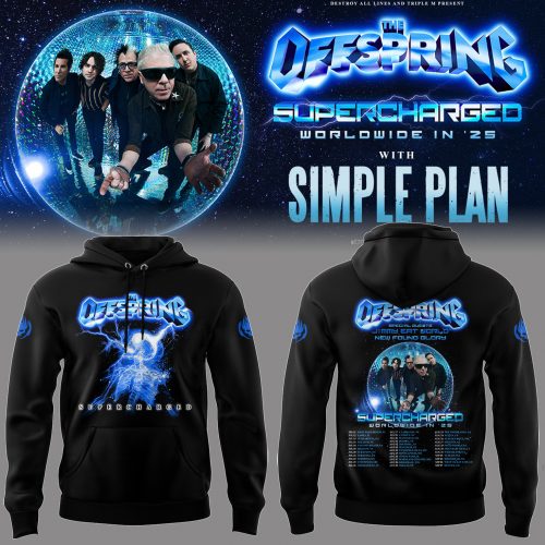 “The Offspring Supercharged Worldwide in ’25” Hoodie – Black