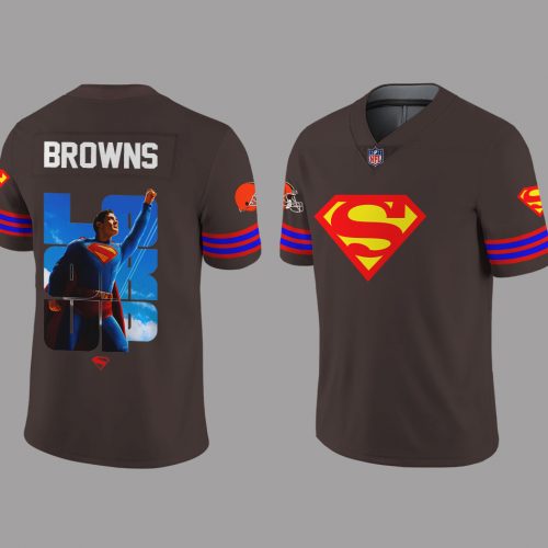 Cleveland Browns x Superman Limited Edition Football Jersey