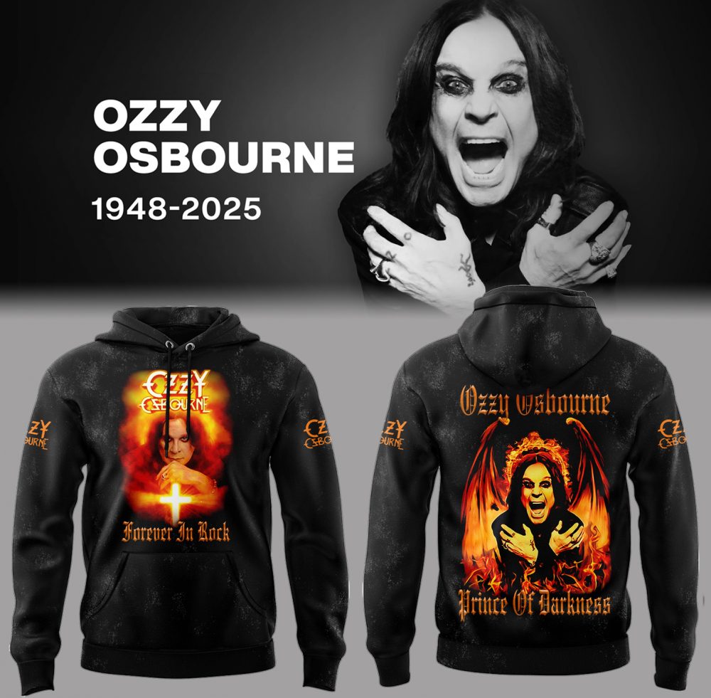 Black Sabbath x Ozzy Osbourne R.I.P The Prince of Darkness Hoodie