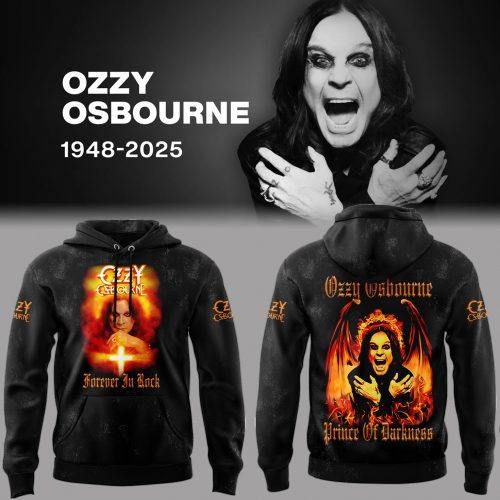 Black Sabbath x Ozzy Osbourne R.I.P The Prince of Darkness Hoodie