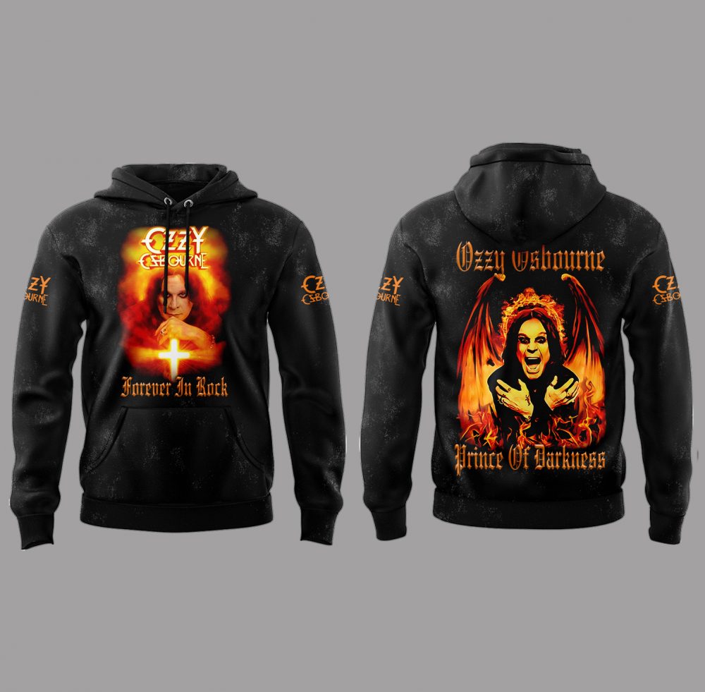 Black Sabbath x Ozzy Osbourne R.I.P The Prince of Darkness Hoodie