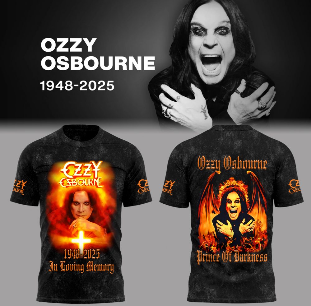 Black Sabbath x Ozzy Osbourne R.I.P The Prince of Darkness T-Shirt